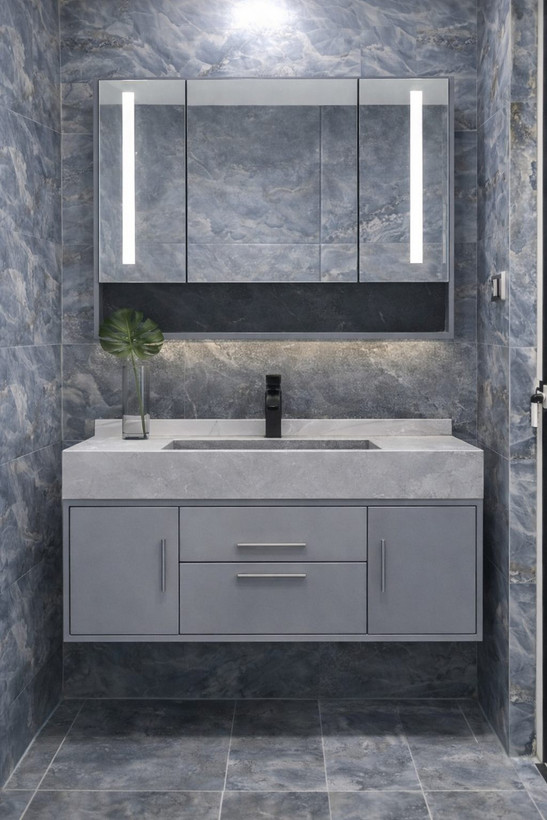 روشویی سرامیکی دیواری کابین دار سرامید