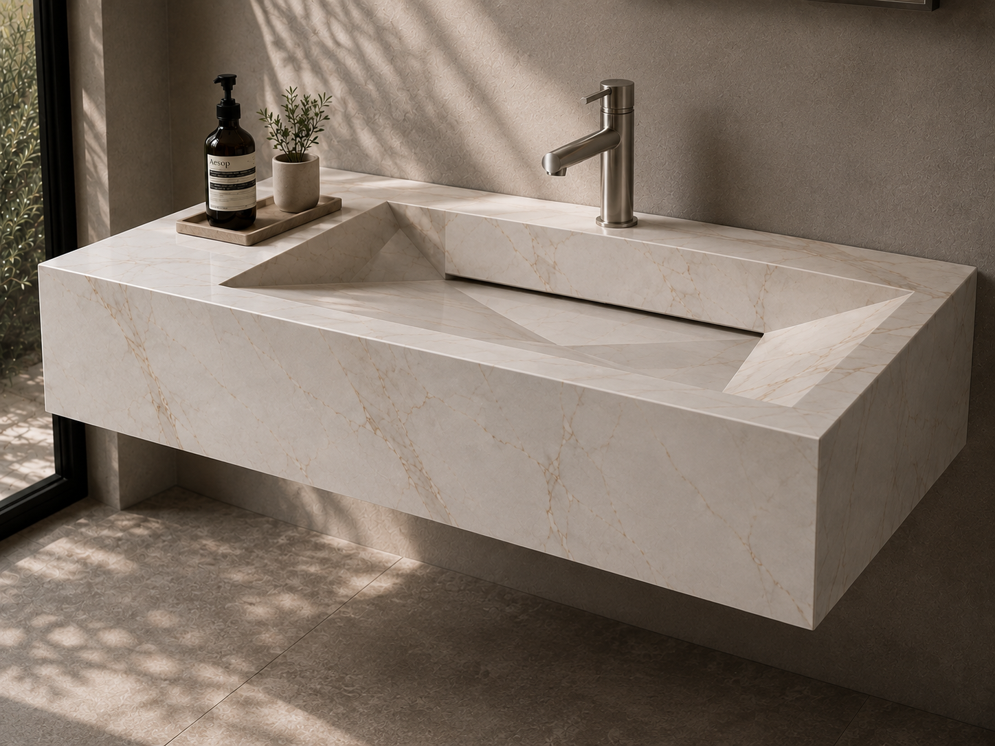 روشویی سرامیکی Prime FoldFlow 80 سانتی CERAMADE
